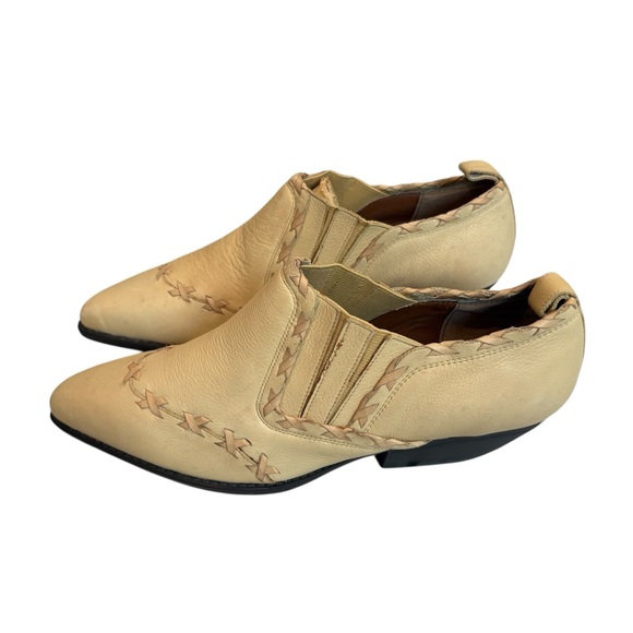 Vintage Sabree “Joan” Leather Western Bootie, Sz 10 - Picture 3 of 14